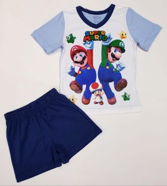 Детска пижама къс ръкав "Супер Марио" (от 92 до 128см.)